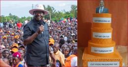 The cake to be cut across the country will be symbolic of the current economic state.